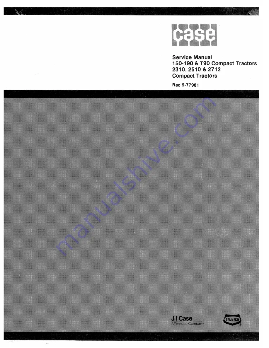 Case 150-190 Service Manual Download Page 3