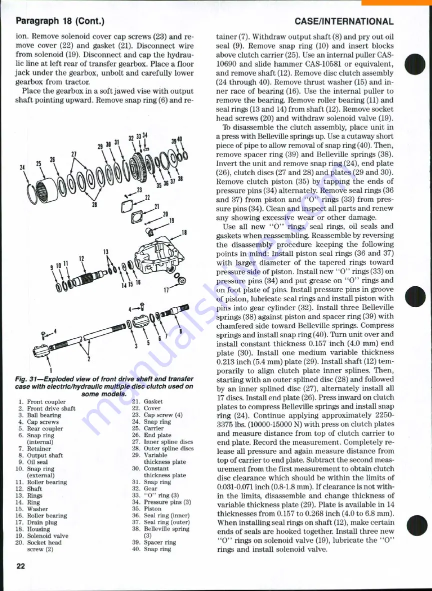 Case 385 Diesel Shop Manual Download Page 21