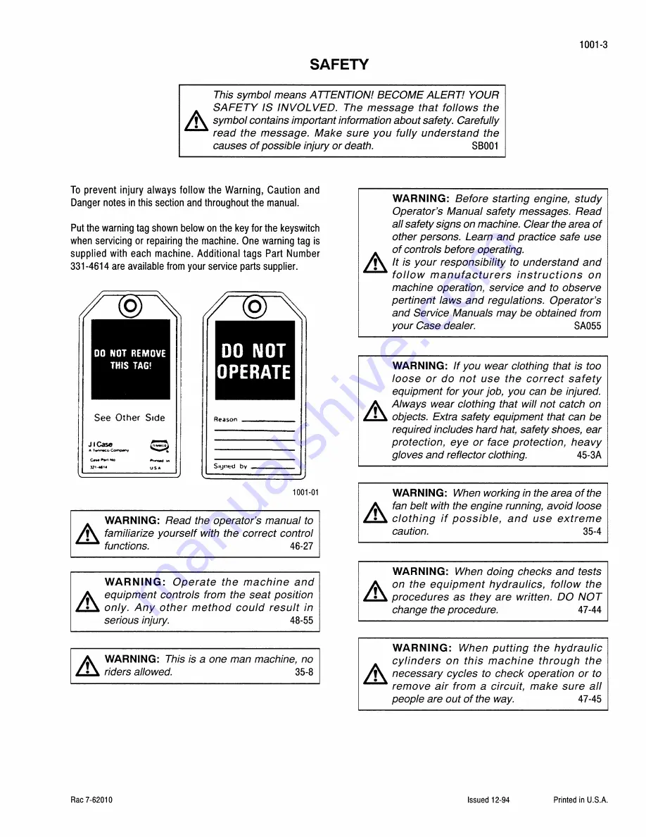 Case 9040B Скачать руководство пользователя страница 6