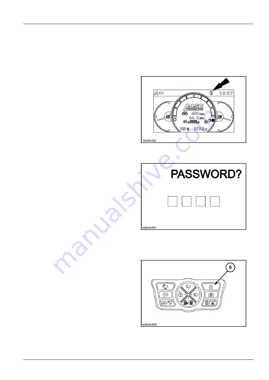 Case CX235C SR Operator'S Manual Download Page 133