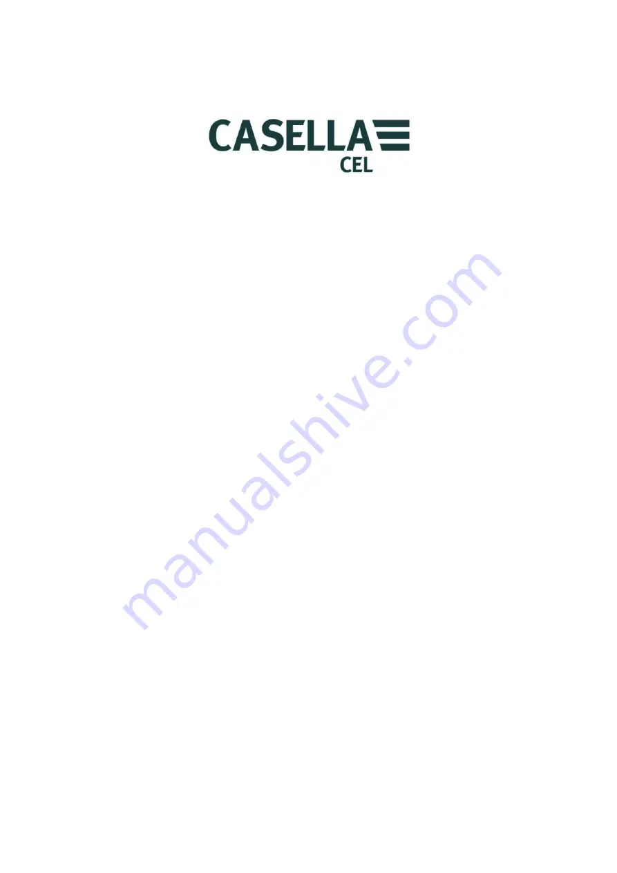 CASELLA CEL CEL-62 Series Operator'S Manual Download Page 1