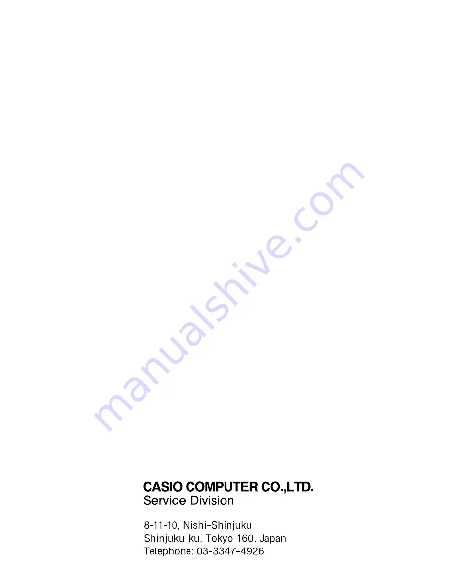 Casio ABX-68B Repair Manual Download Page 52