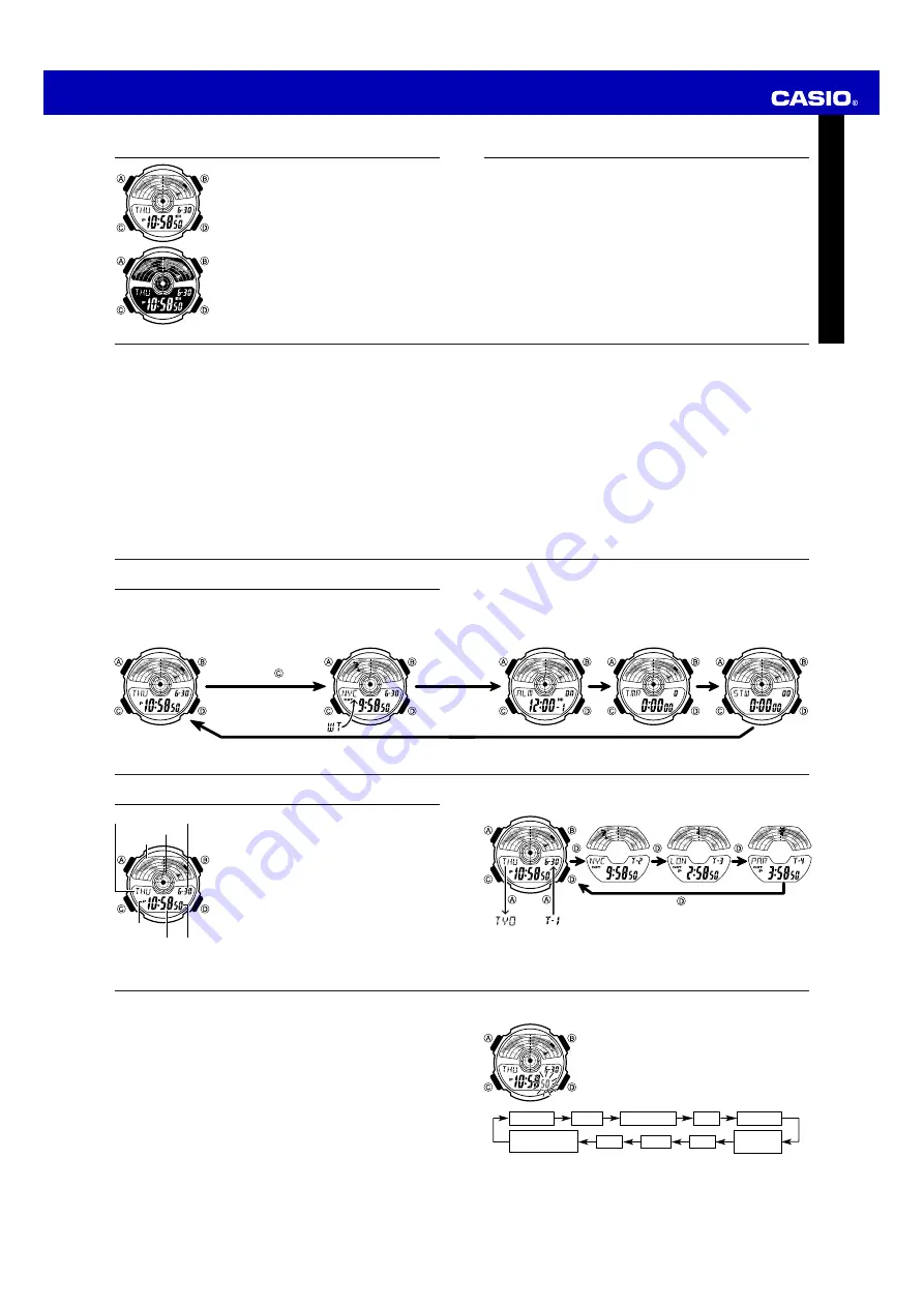 Casio AE1100W-1A Operation Manual Download Page 1