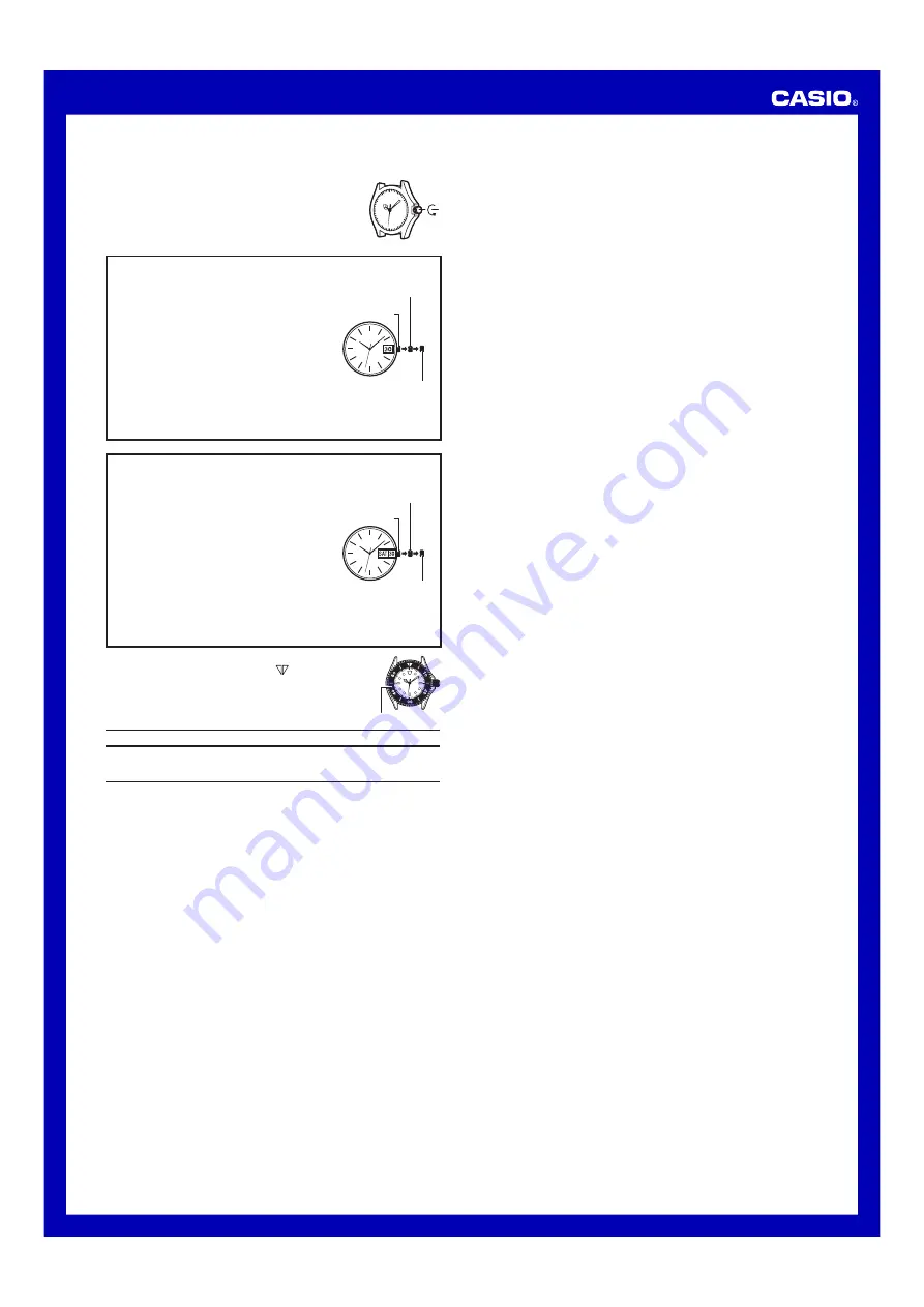 Casio Analog (MAG) 5125 Operation Manual Download Page 1