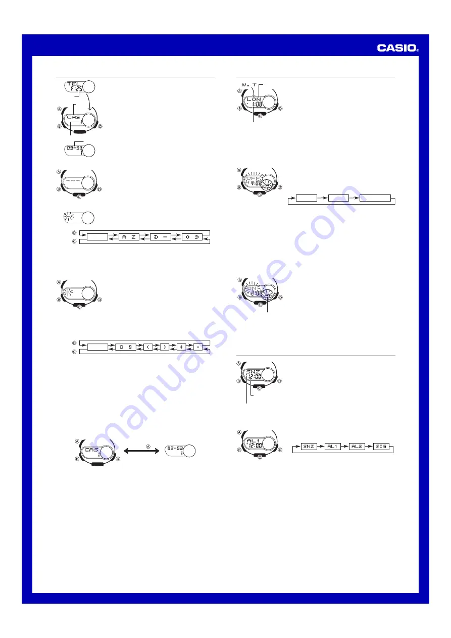 Casio AQ180WB-3AV Operation Manual Download Page 2