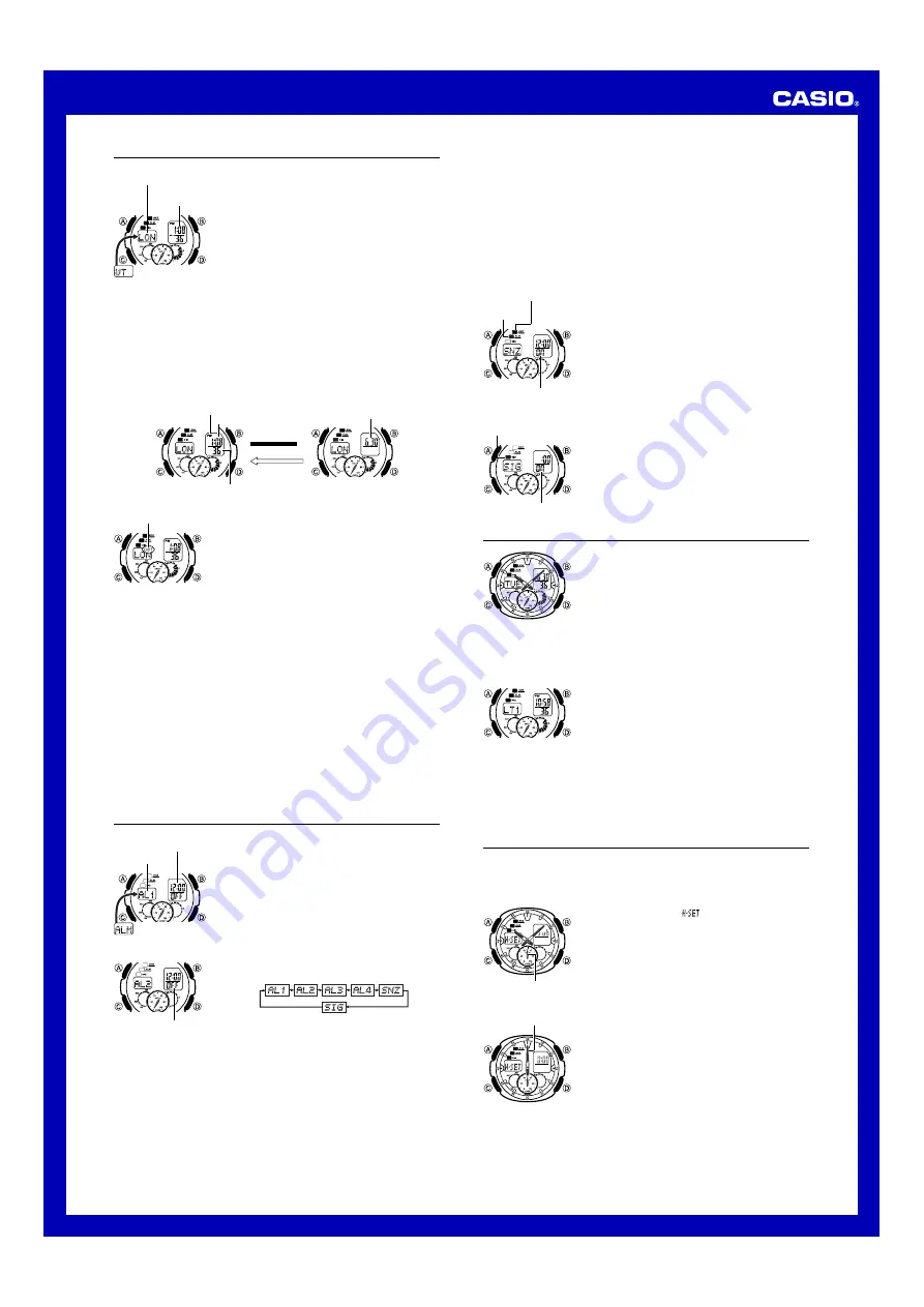 Casio AQ190WD-1A Operation Manual Download Page 3