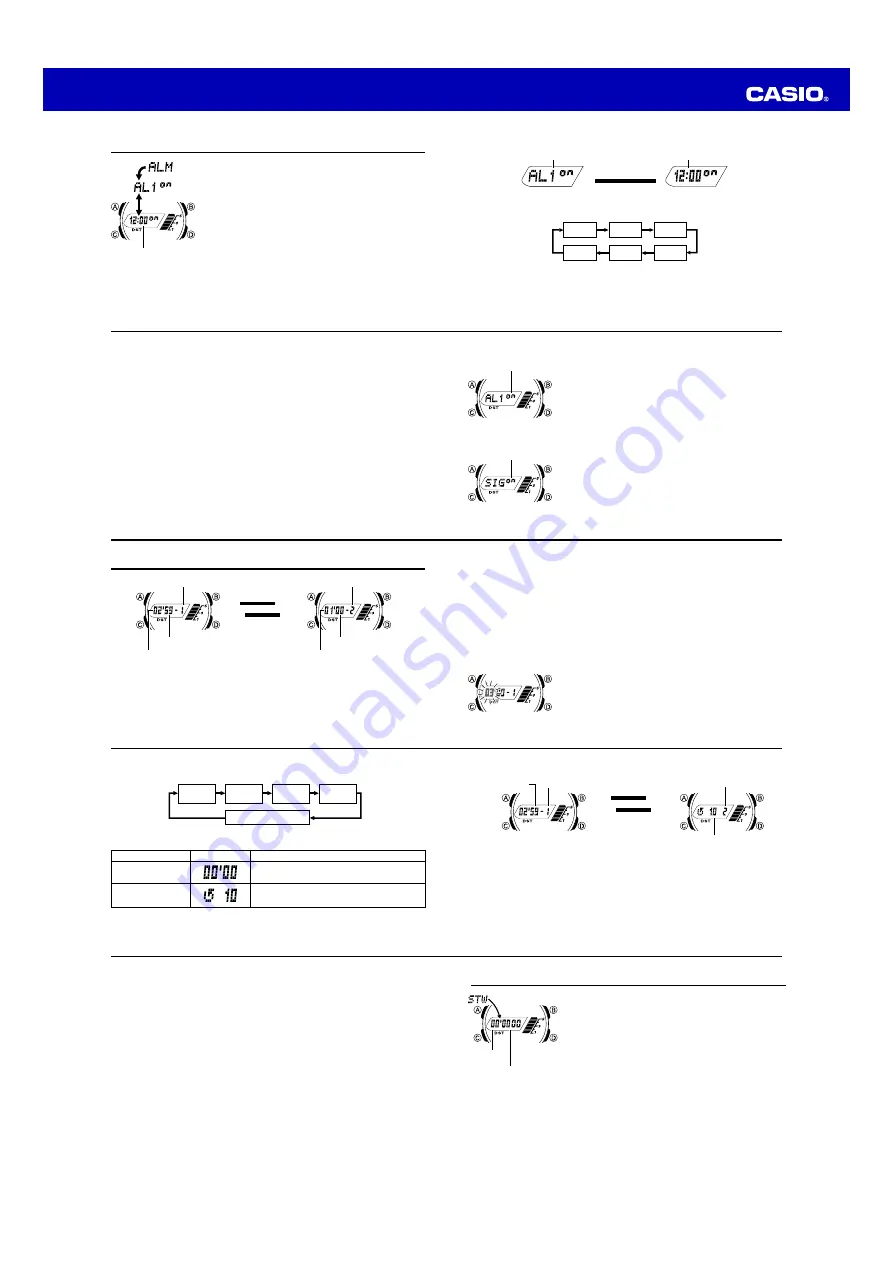 Casio AQS800WD-1EV Operation Manual Download Page 3