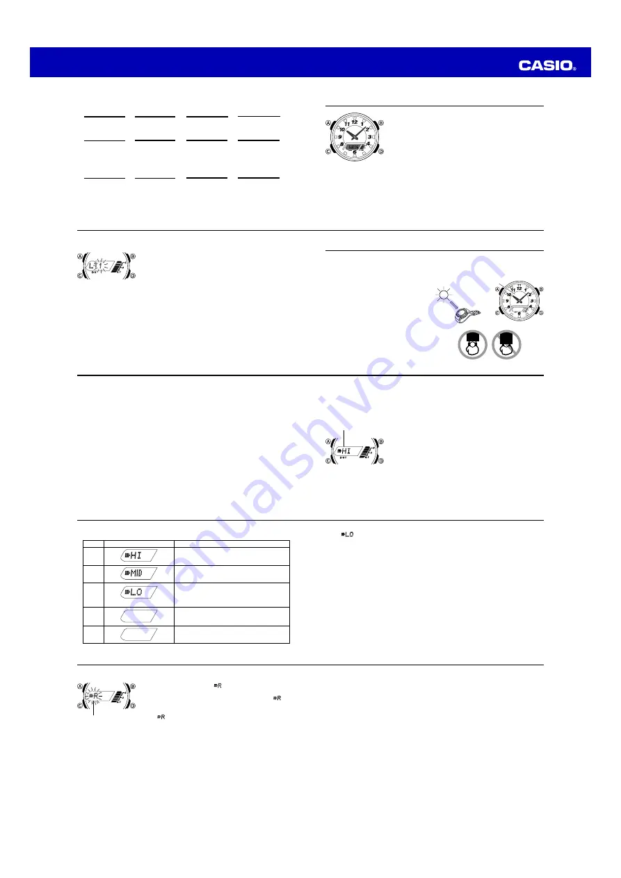 Casio AQS800WD-1EV Operation Manual Download Page 4