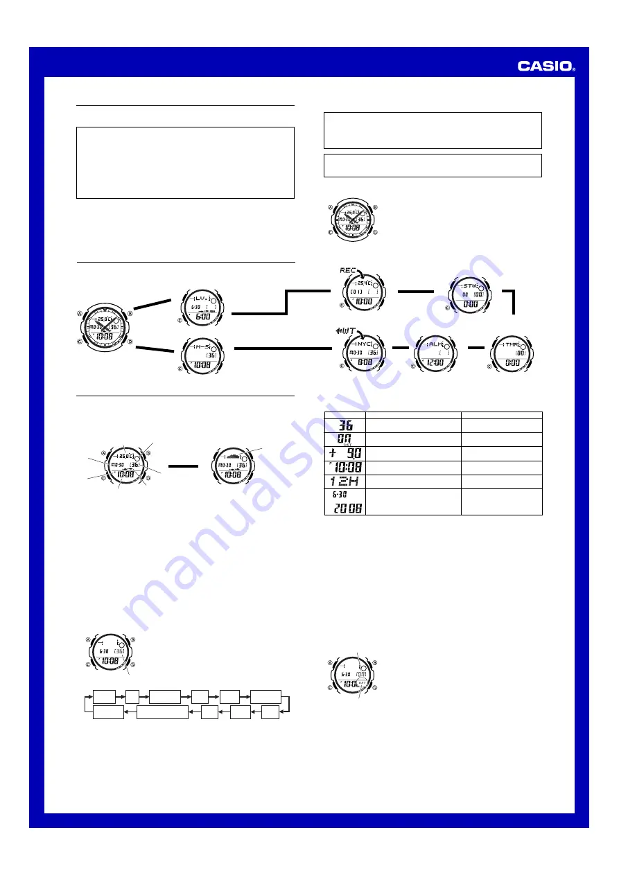 Casio AQW101-1ACF Operation Manual Download Page 1