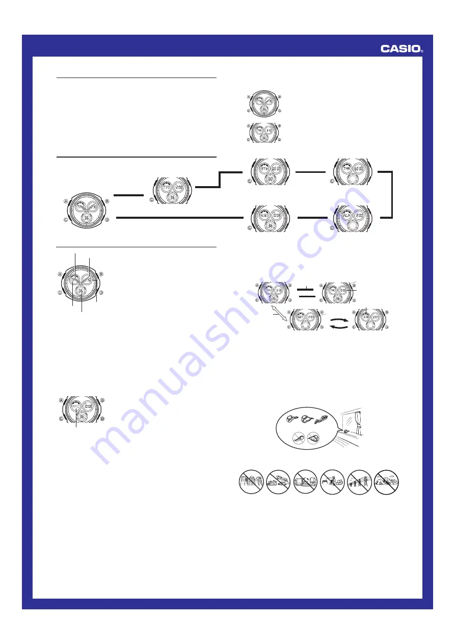 Casio Baby-G BG1500A-1B Operation Manual Download Page 1