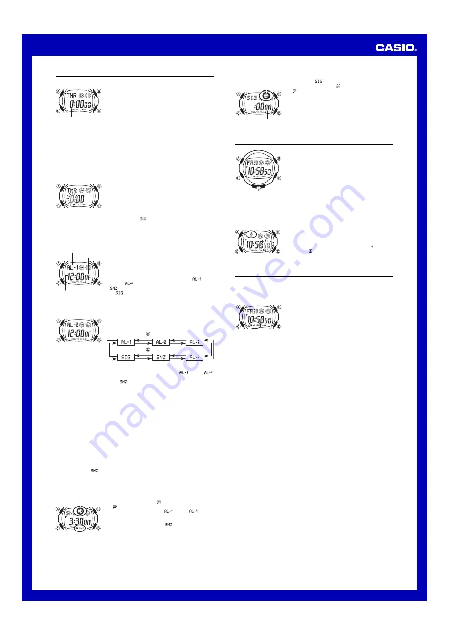 Casio Baby-G BG169WH-3V Operation Manual Download Page 2