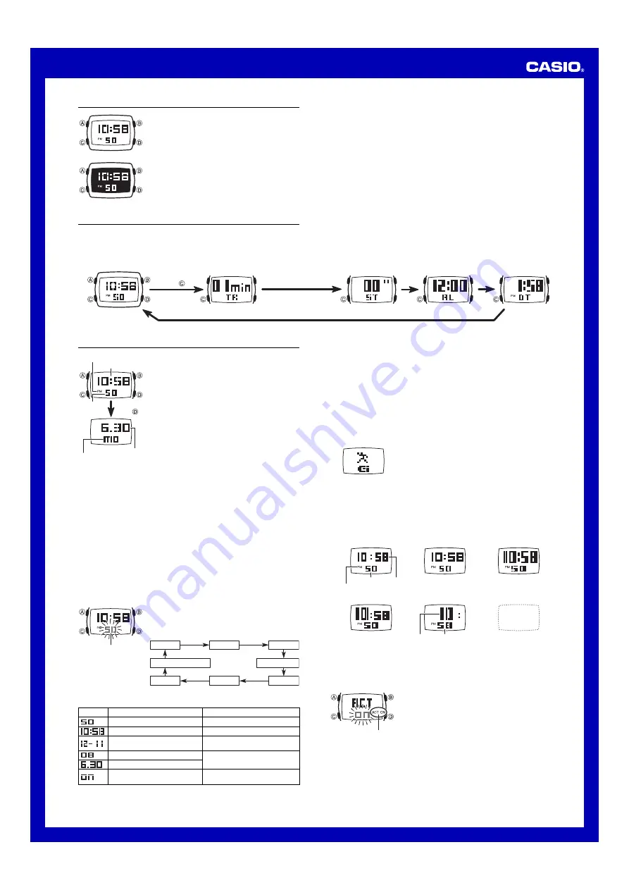 Casio Baby-G BG2100-8 Скачать руководство пользователя страница 1