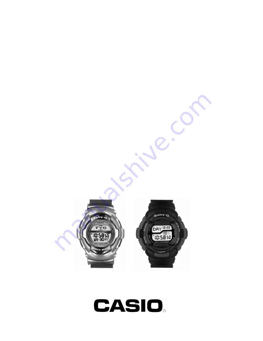 Casio BG-1100 series Service Manual And Parts List Download Page 1