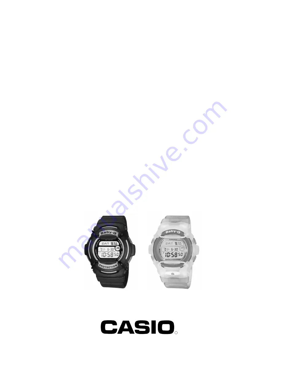 Casio BG-153 Service Manual & Parts List Download Page 1