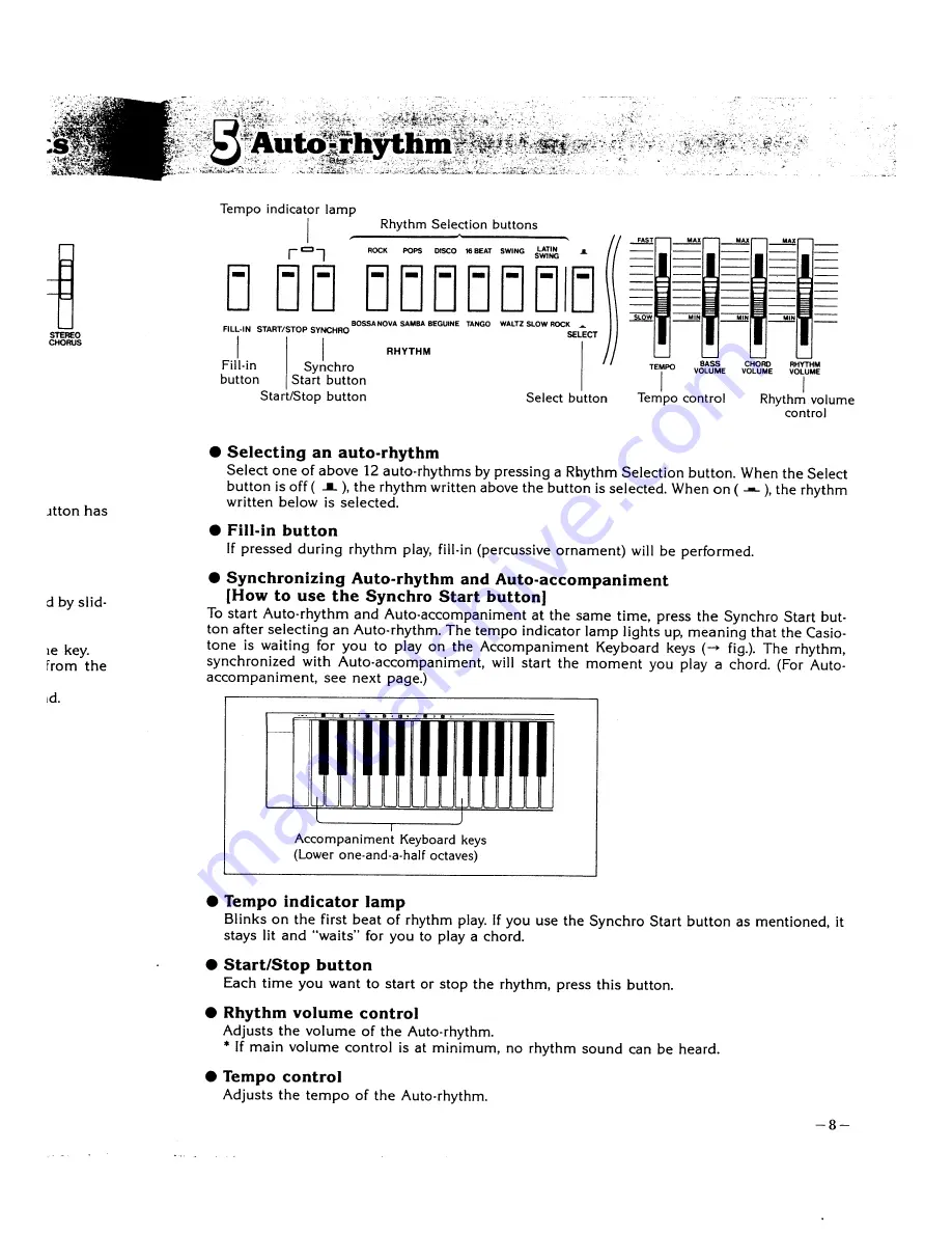 Casio Casiotone CT-410V Operation Manual Download Page 9