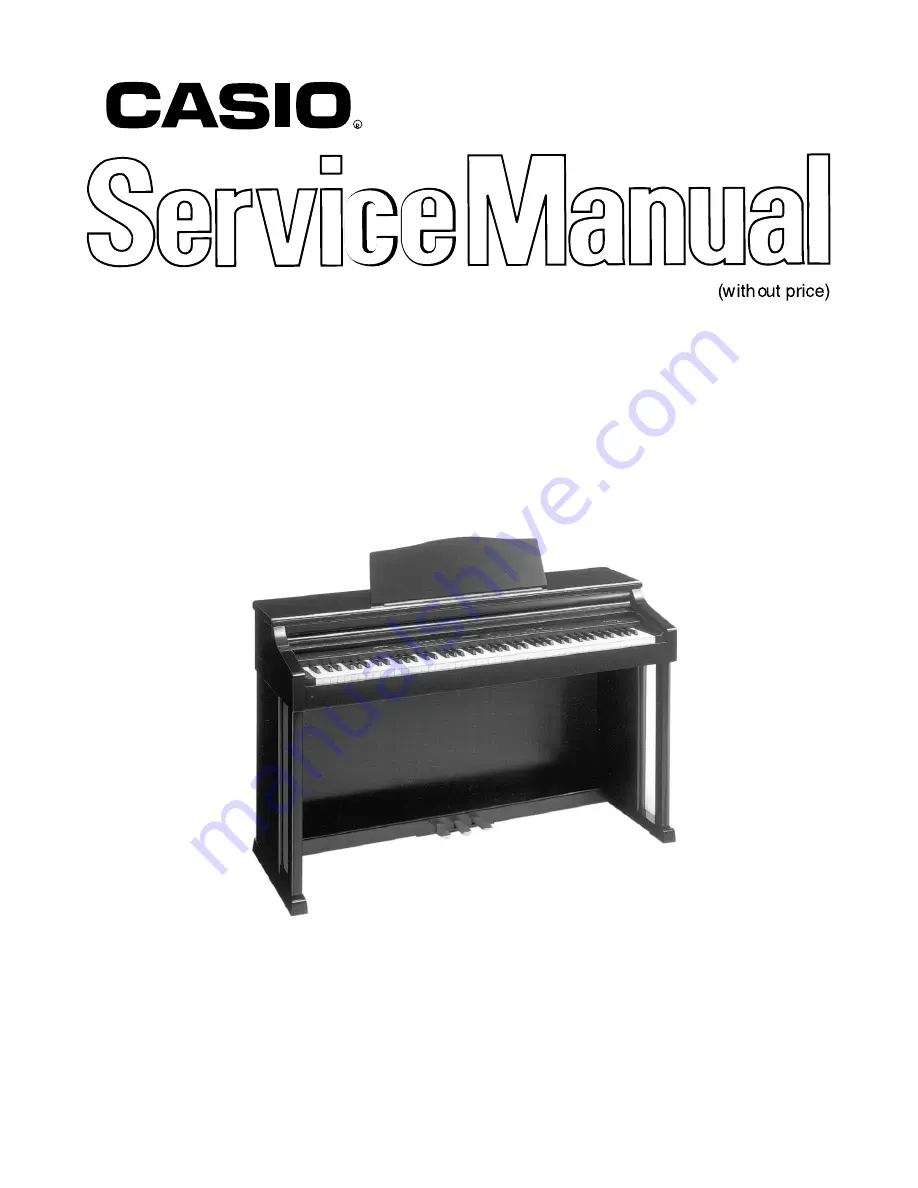 Casio Celviano AP-40 Service Manual Download Page 1