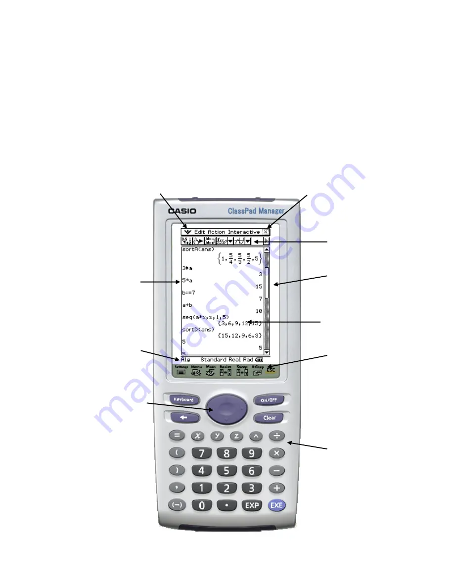 Casio ClassPad 101 Introduction Manual Download Page 2