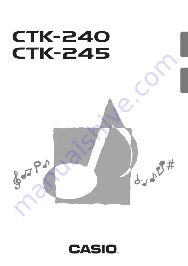 Casio CTK-240 Скачать руководство пользователя страница 1