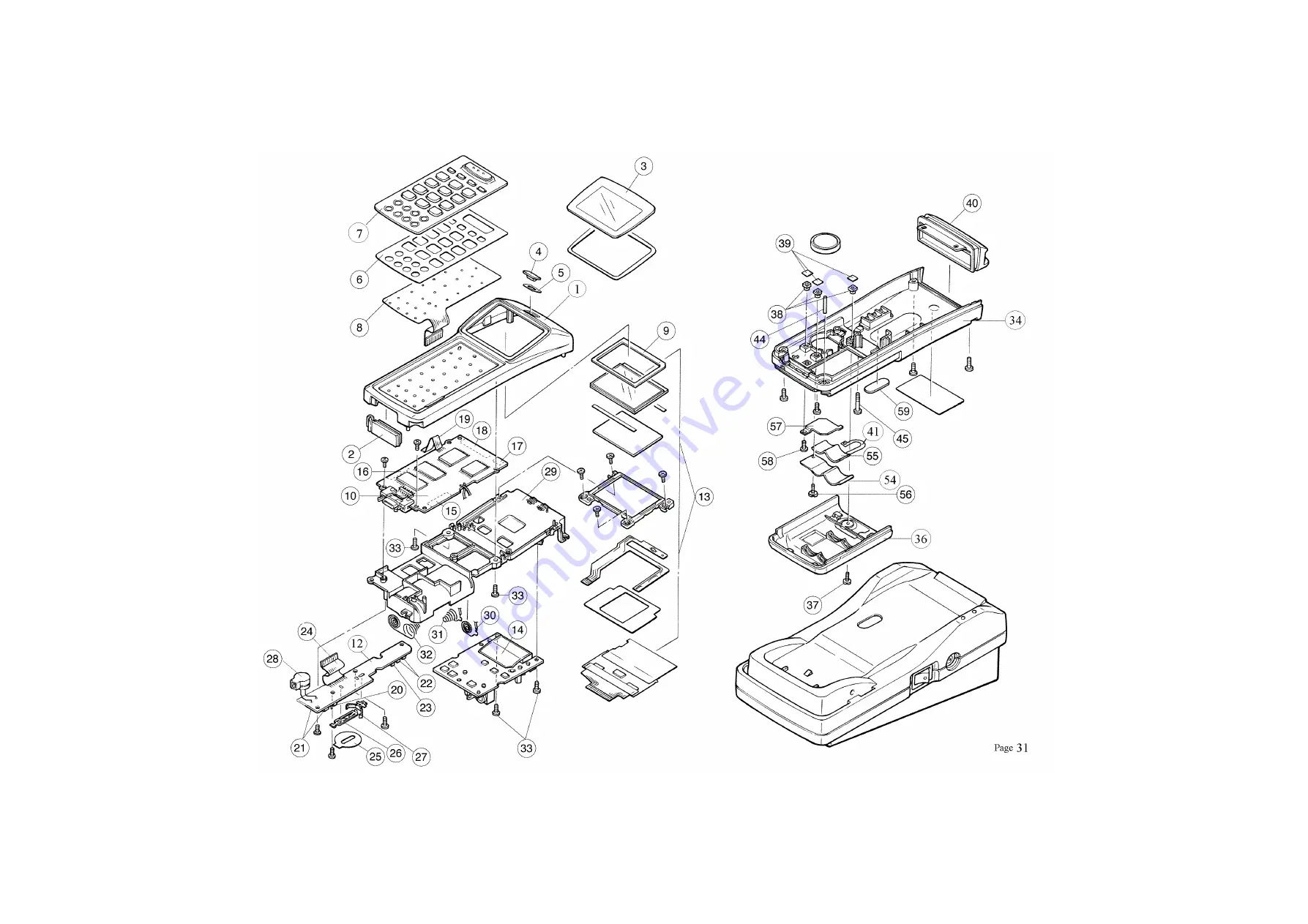 Casio DT-700 Service Manual Download Page 33