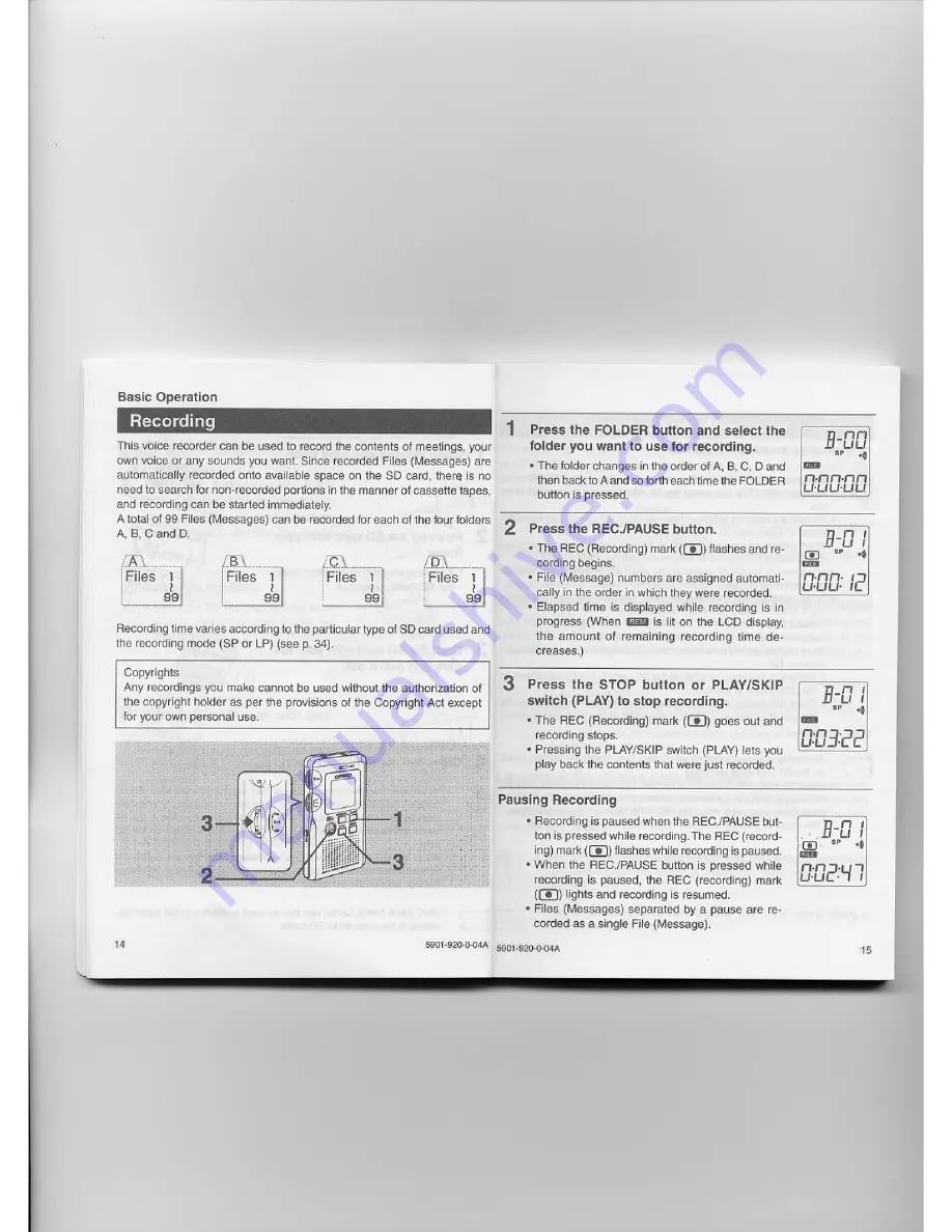 Casio DV-01 User Manual Download Page 8