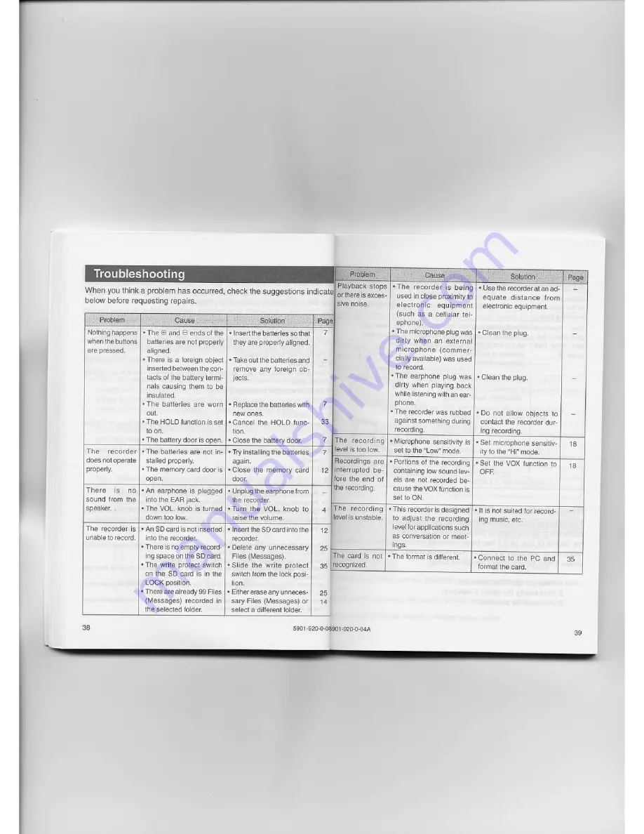 Casio DV-01 User Manual Download Page 20