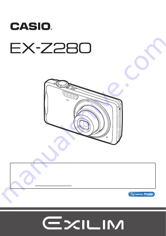 Casio EX-Z280SR - 12.1MP Digital Camera User Manual Download Page 1