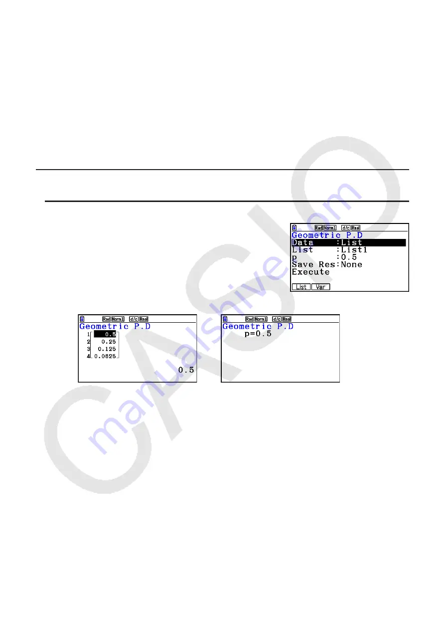 Casio FX-CG10 User Manual Download Page 264