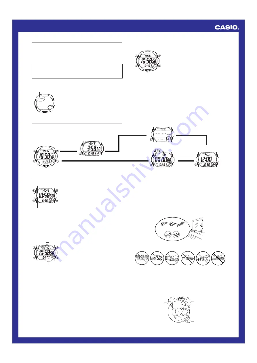 Casio G-Shock GW700A-1V Operation Manual Download Page 1