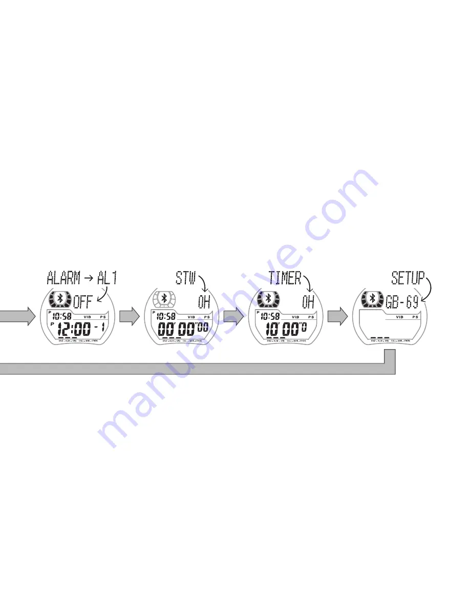 Casio GB-6900B User'S Manual For Watch Functions Download Page 16