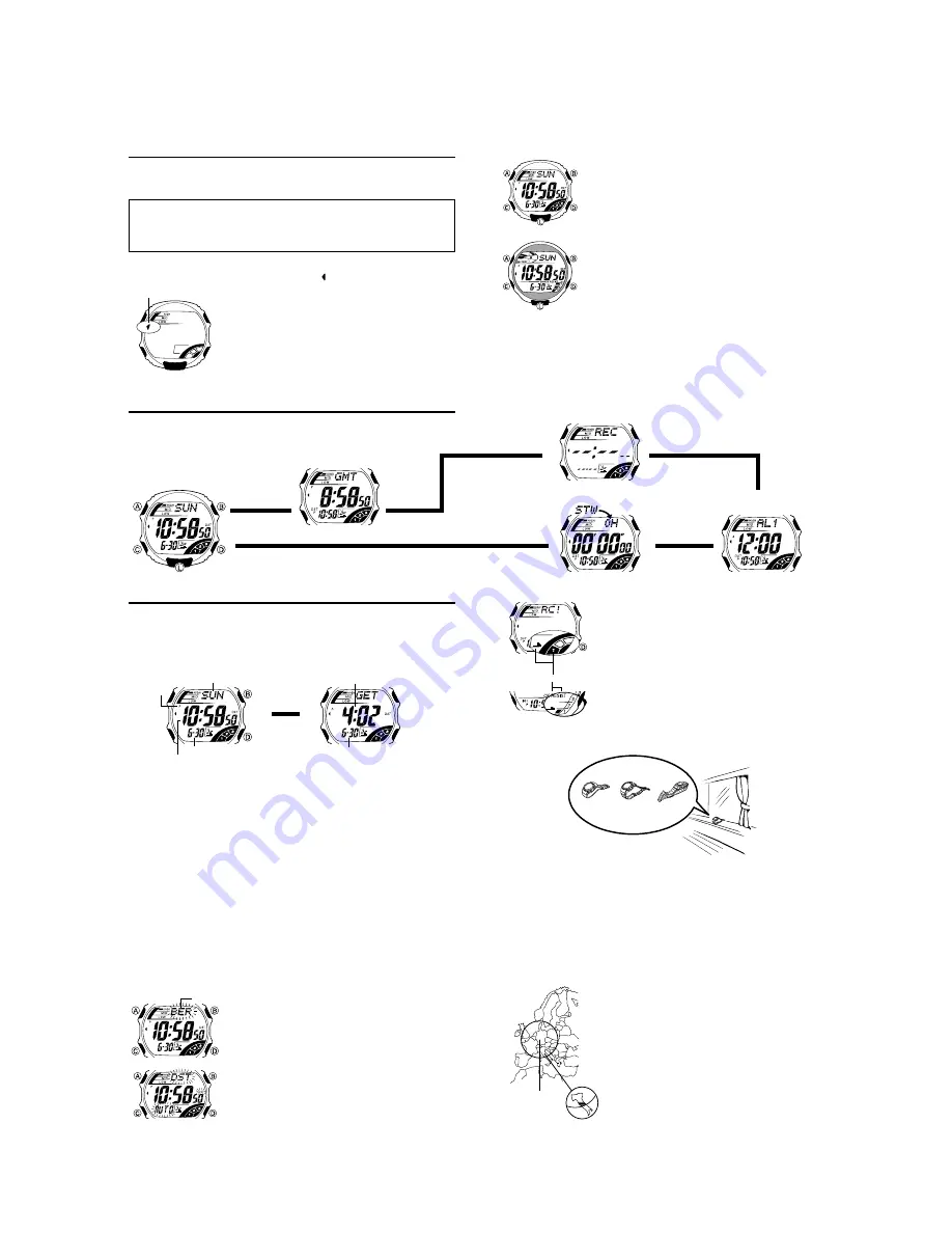 Casio GW-300J Service Manual & Parts List Download Page 6