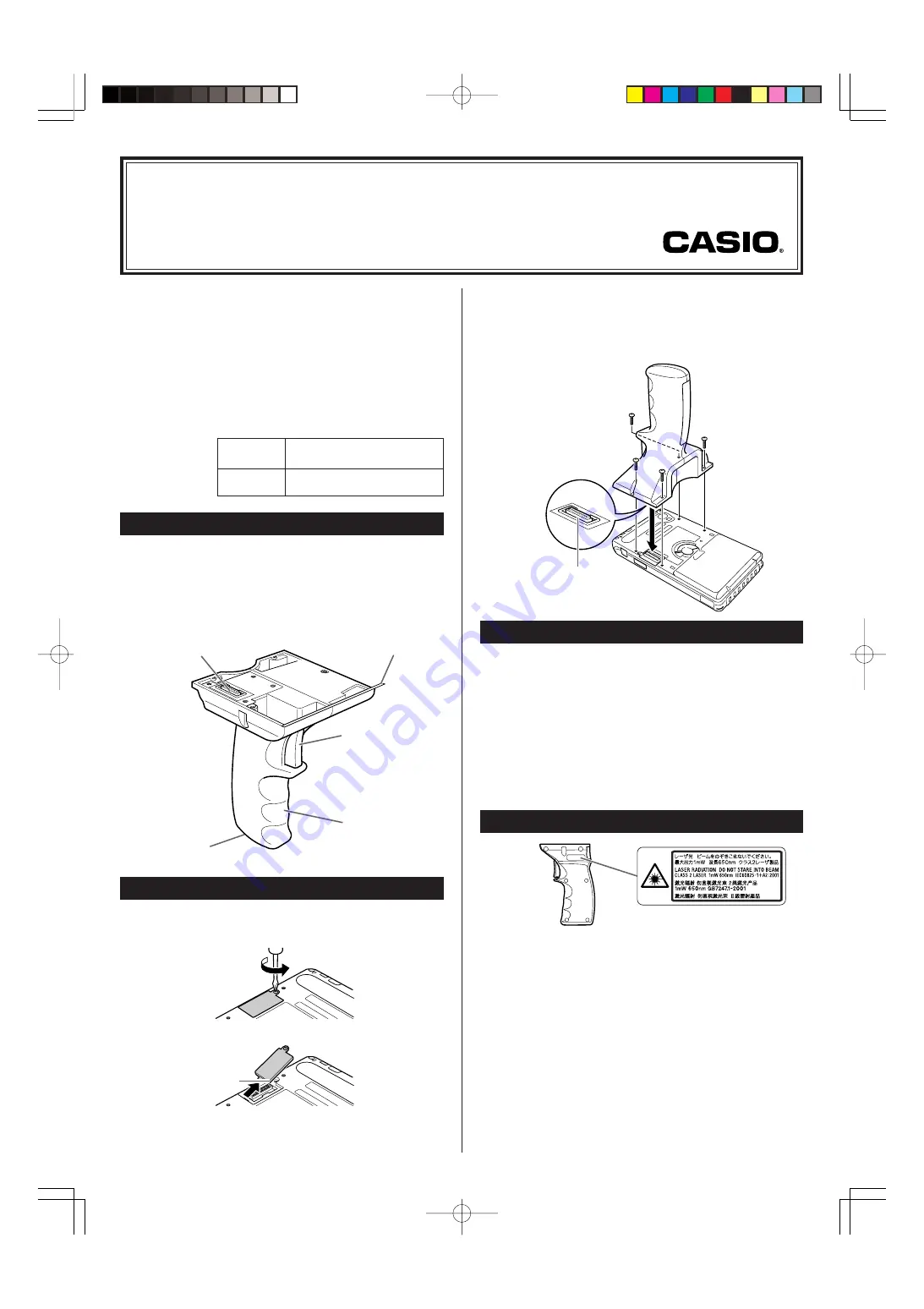 Casio HA-D51TG Скачать руководство пользователя страница 3