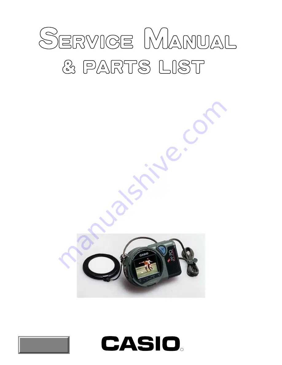 Casio JY-70B Service Manual & Parts List Download Page 1