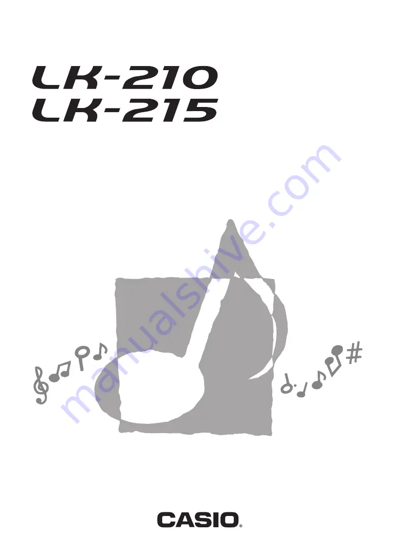 Casio LK-215 User Manual Download Page 1