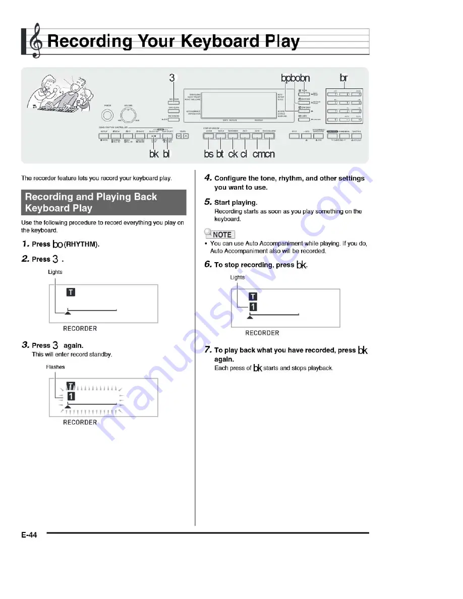 Casio LK-280 User Manual Download Page 46