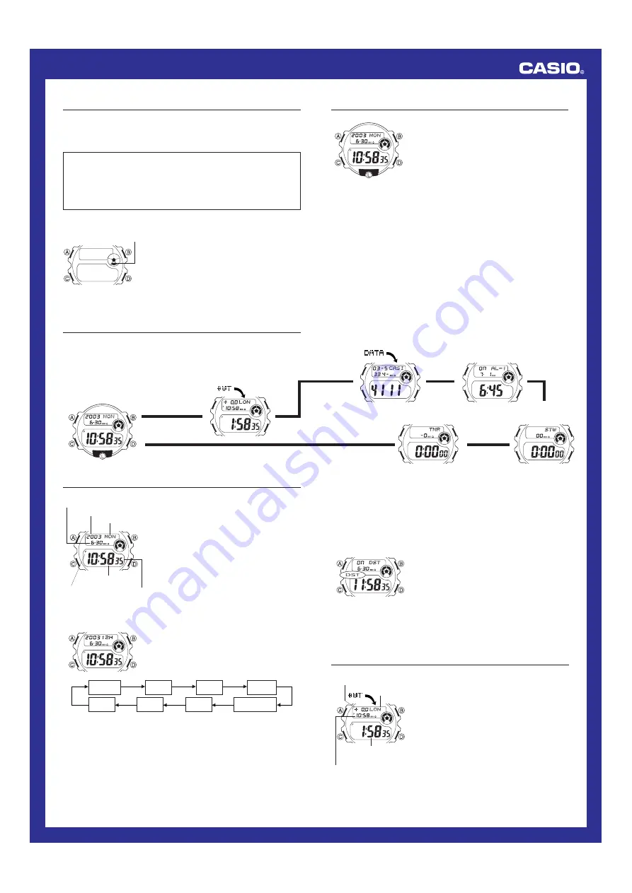 Casio MO0307-EA Operation Manual Download Page 1