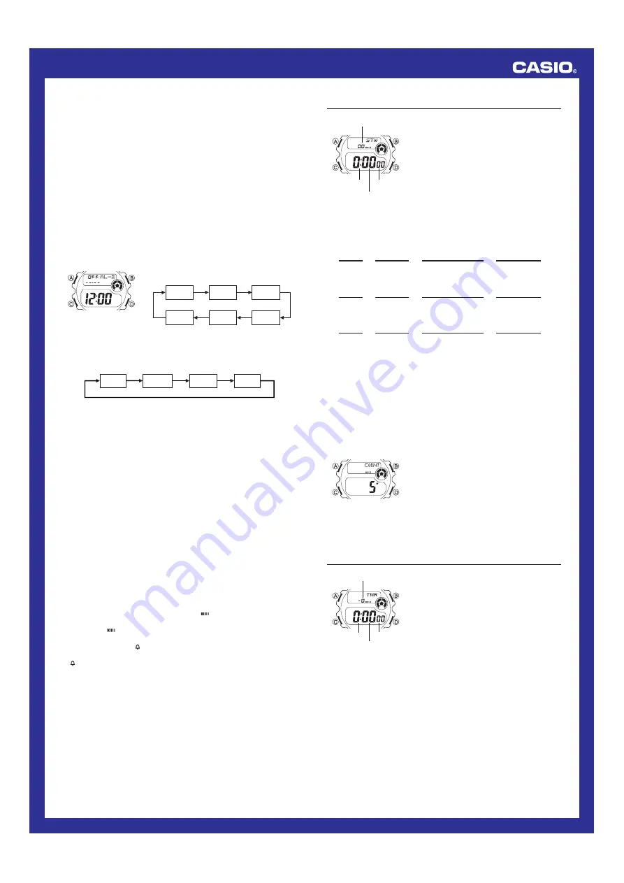 Casio MO0307-EA Operation Manual Download Page 3