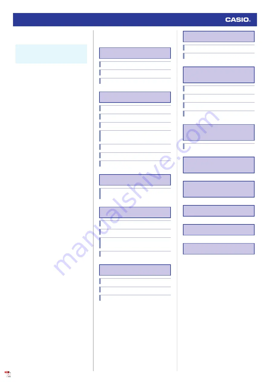 Casio MSG-S600 Operation Manual Download Page 1