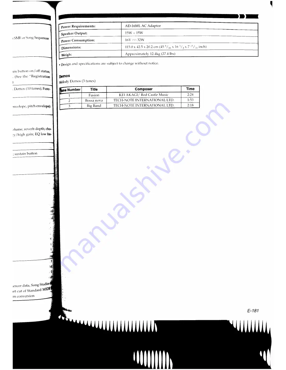 Casio MZ-2000 User Manual Download Page 182