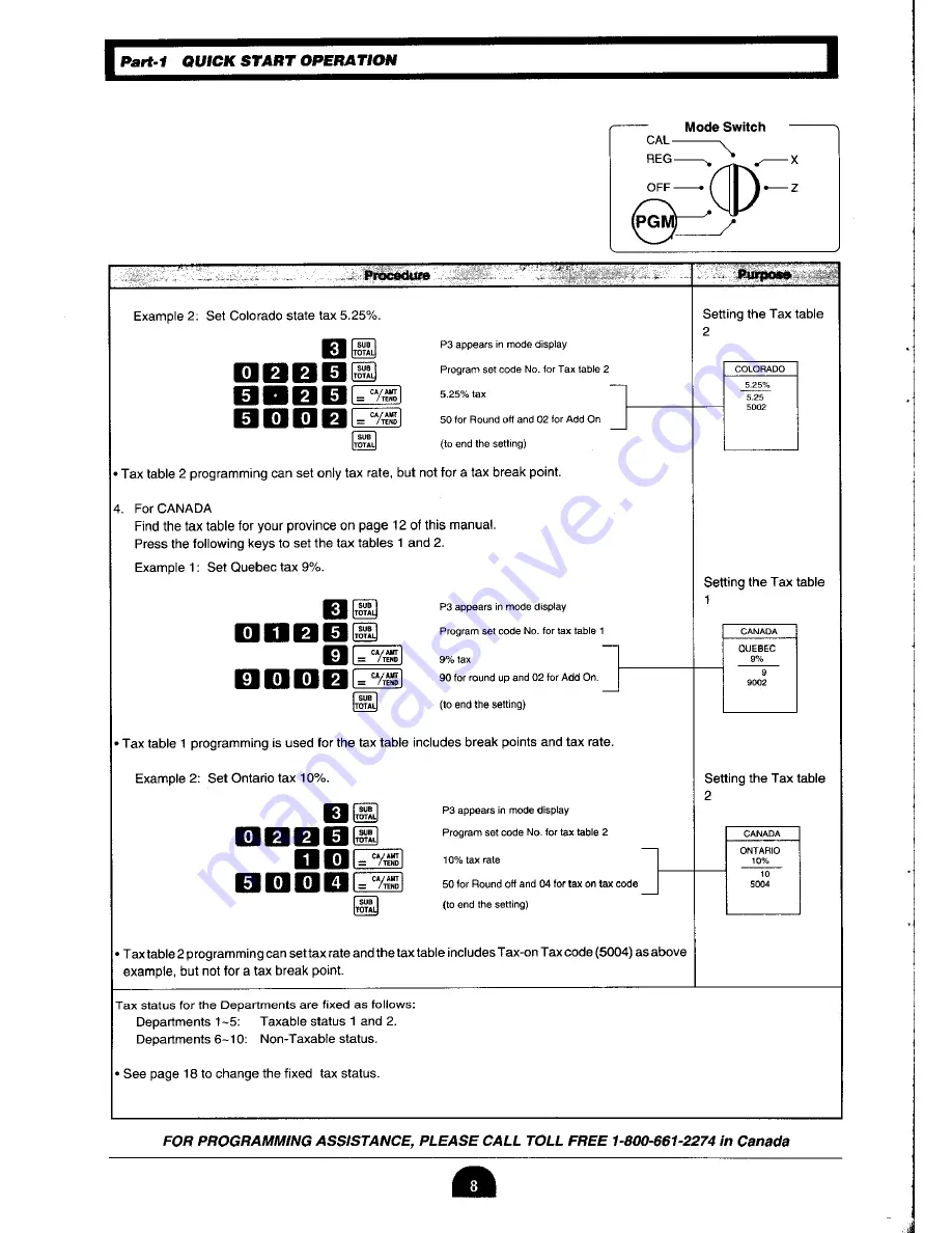 Casio PCR-255 User Manual Download Page 10