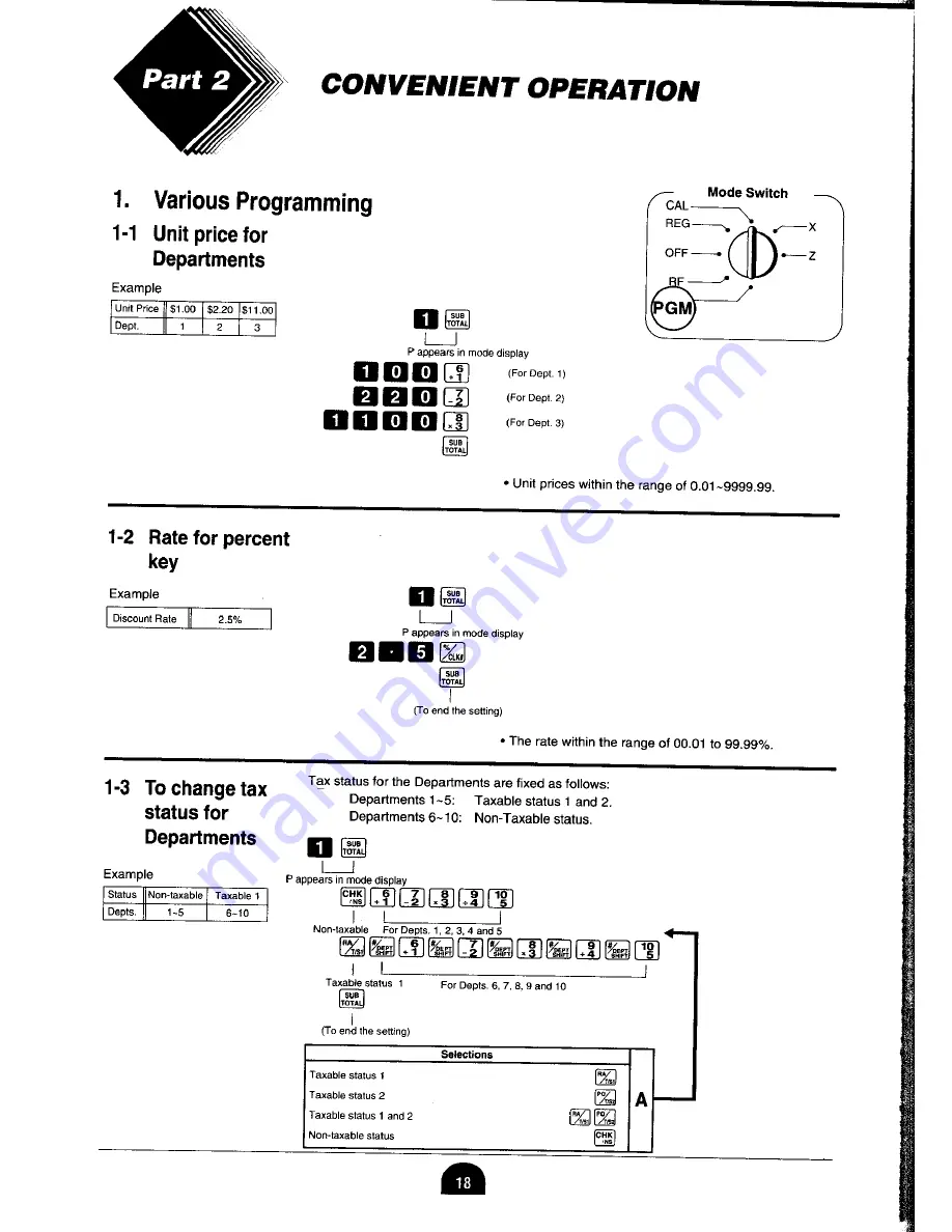 Casio PCR-255 User Manual Download Page 20