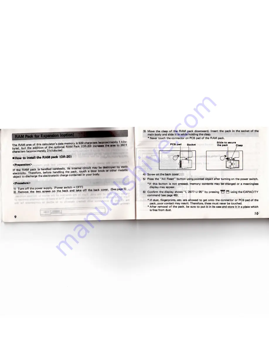 Casio PF-8000 Operation Manual Download Page 6