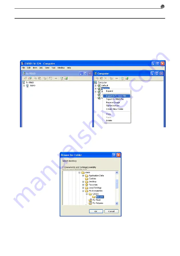 Casio Program-Link FA-124 User Manual Download Page 35