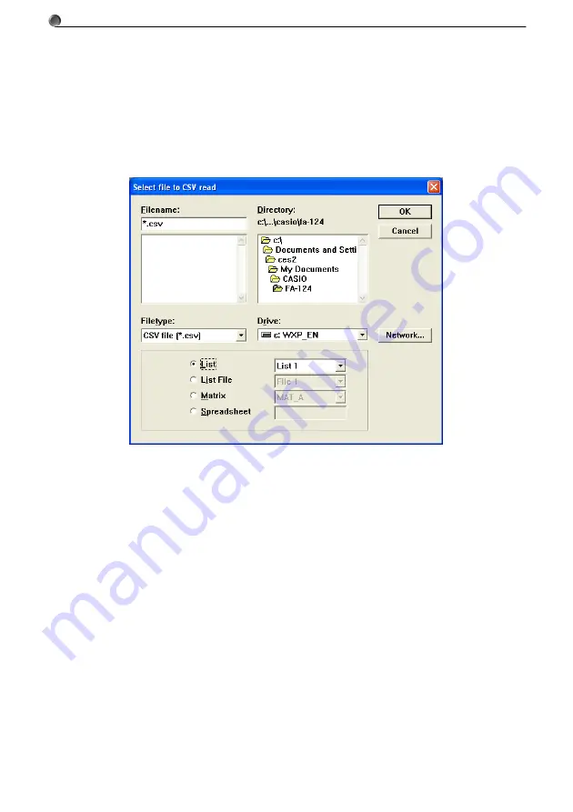 Casio Program-Link FA-124 User Manual Download Page 48