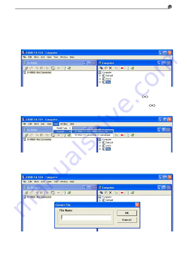 Casio Program-Link FA-124 User Manual Download Page 49