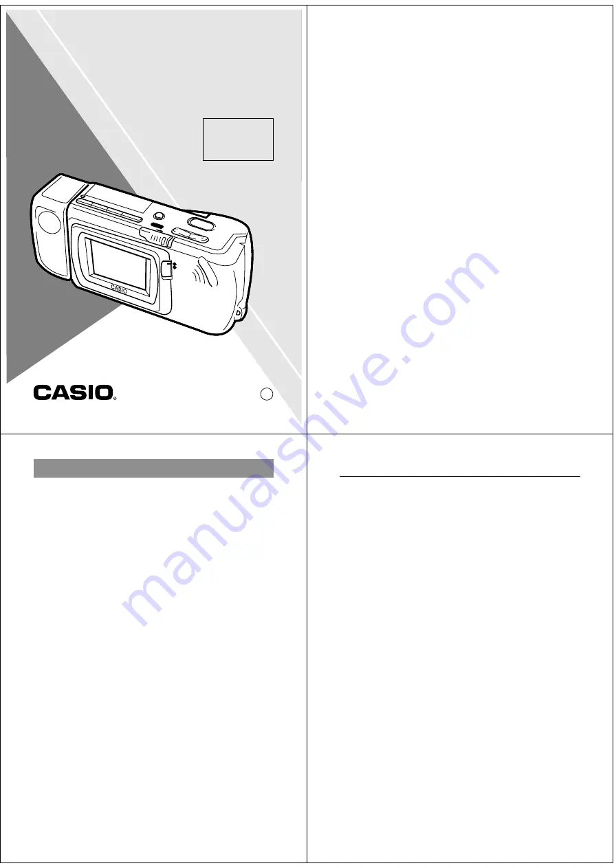 Casio QV-120 Owner'S Manual Download Page 1