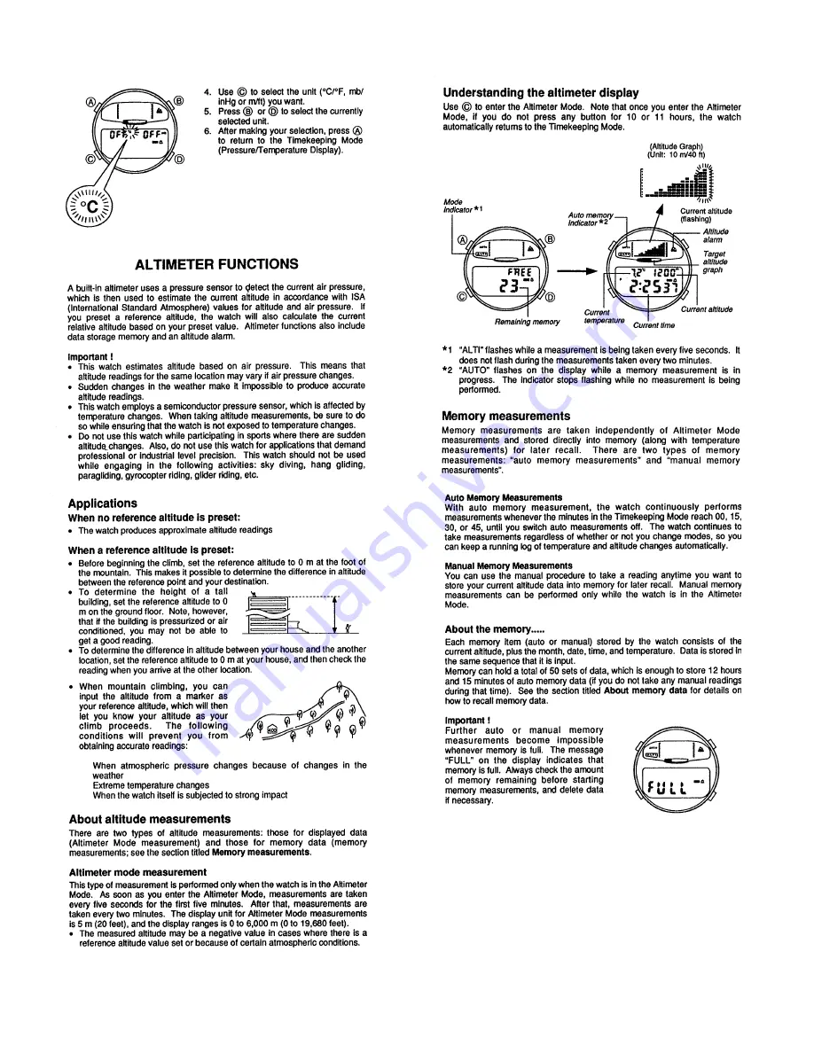 Casio QW-950 Скачать руководство пользователя страница 2