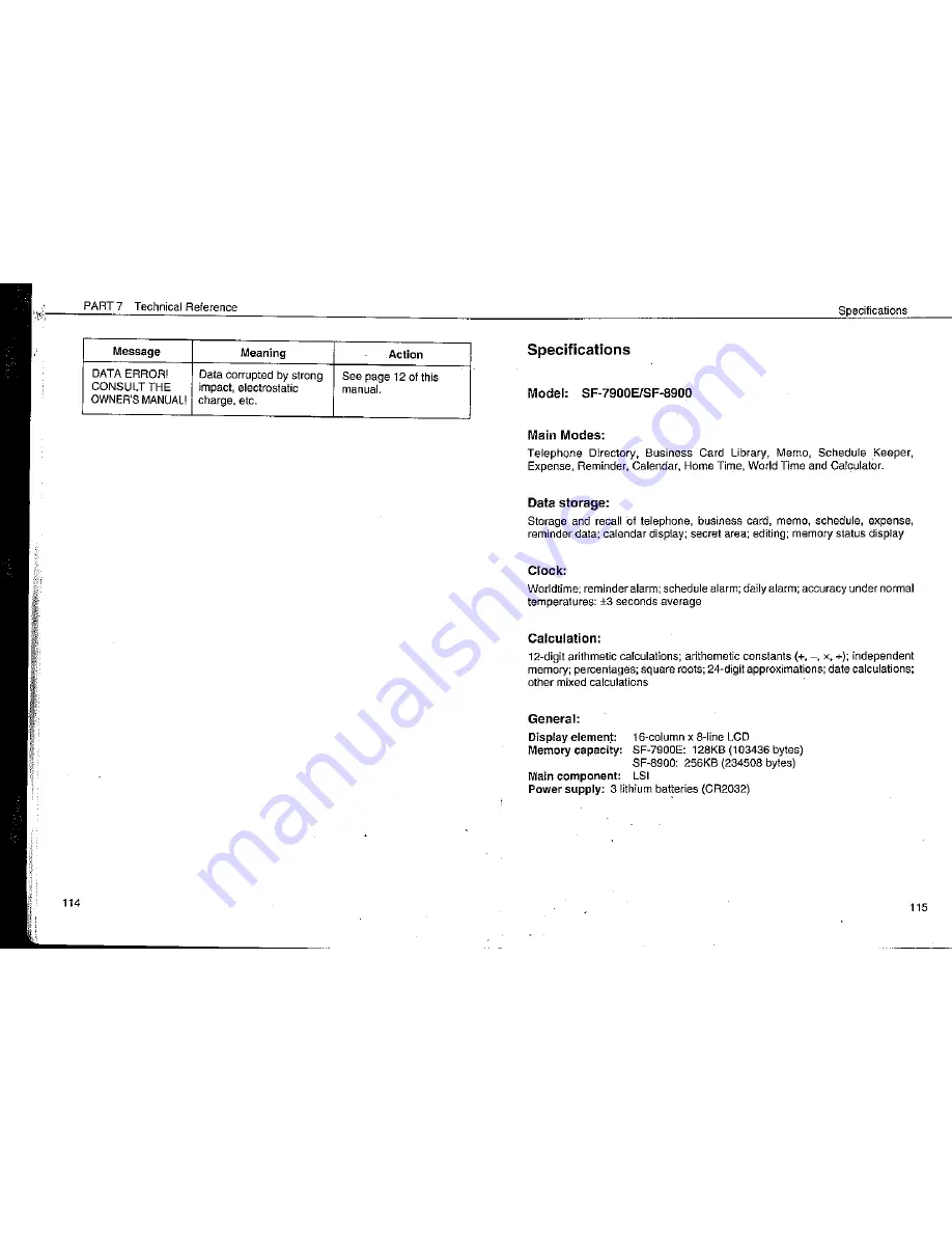 Casio SF-7900E Owner'S Manual Download Page 59