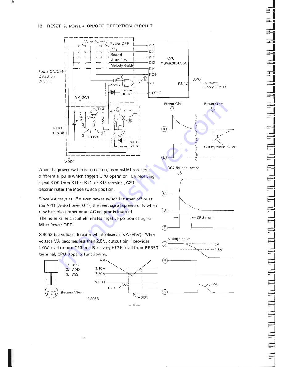 Casio SK-5 - SERVICE Service Manual Download Page 23