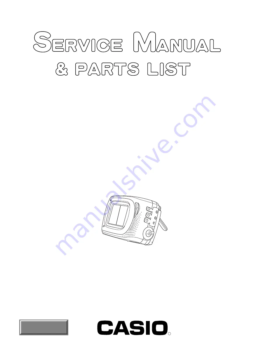 Casio SY-20B Service Manual Download Page 1