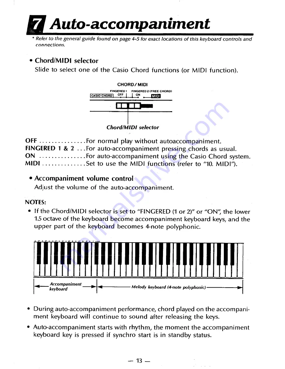 Casio Tone Bank CT-650 Opration Ma Download Page 13